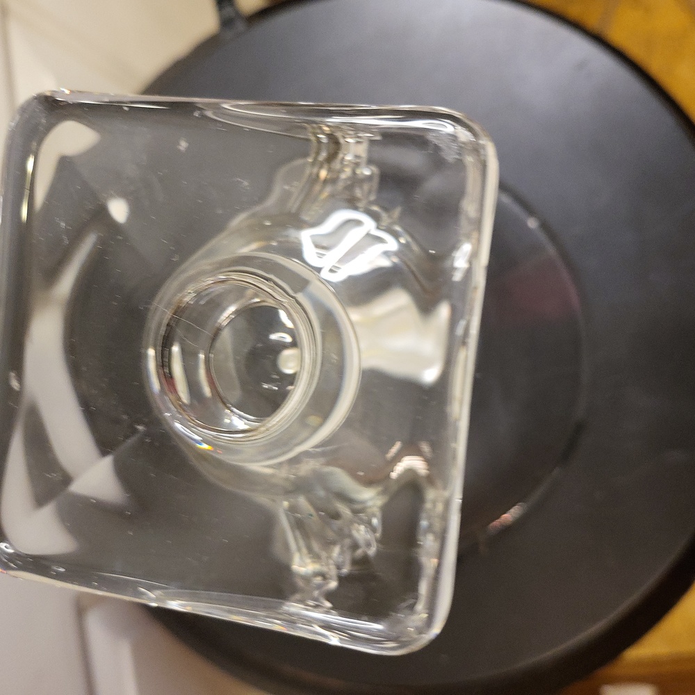 Unique Hiesey L E Smith Style Glass Vase w/ Fins 6" - Picture 10 of 10